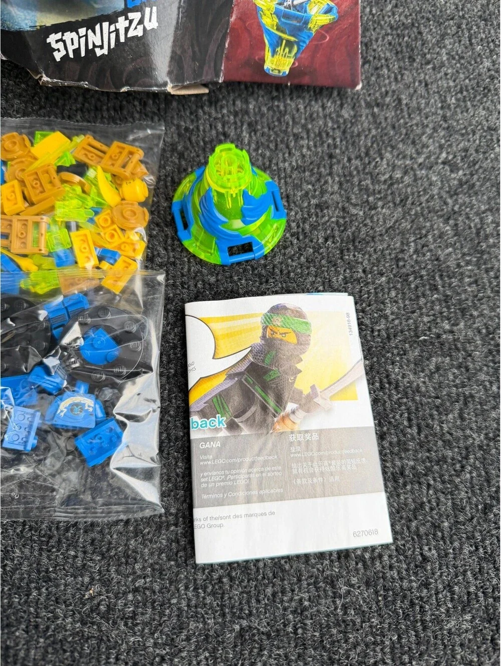 Masters Of Spinjitzu Jay 70660 Lego Ninjago NEW Sealed Box Shows Slight Wear